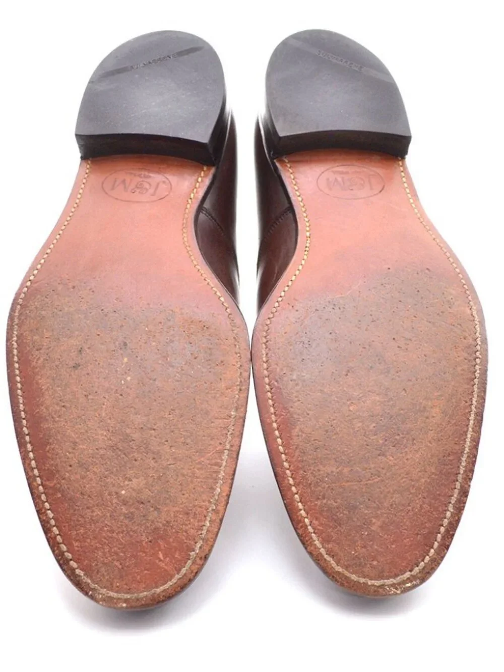 Men Johnston & Murphy Aristocraft USA Cap Toe Business Oxfords 10.5 C Vintage